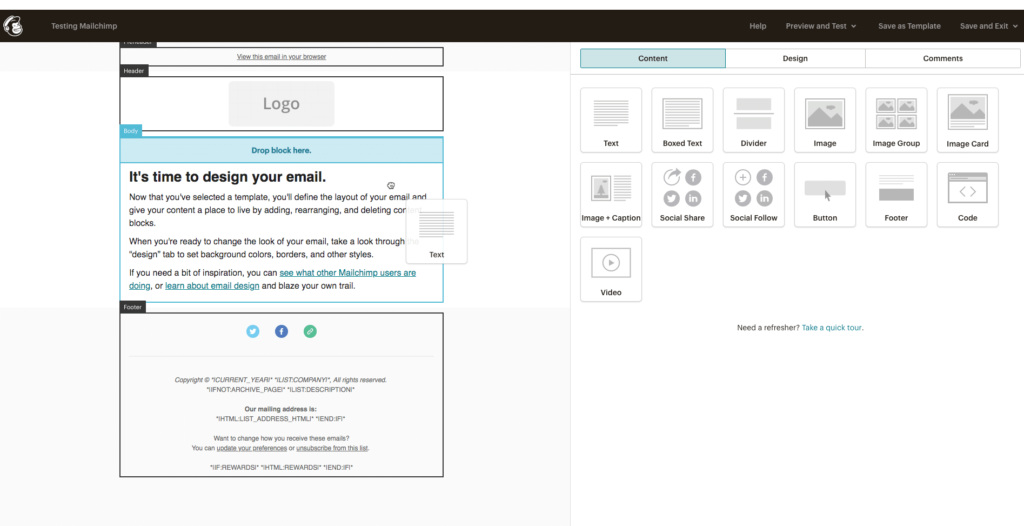 Mailchimp vs ActiveCampaign: Mailchimp Ease of Use